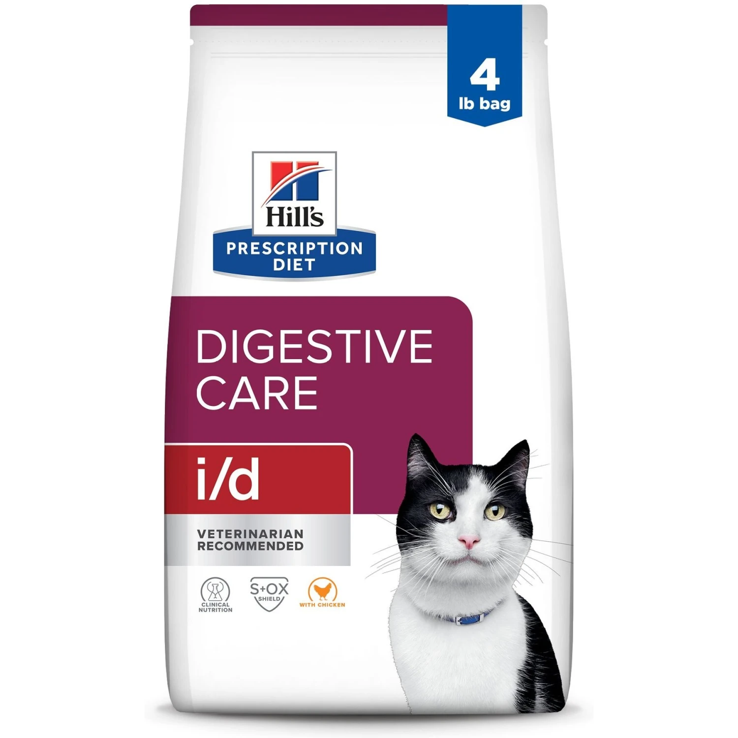 Hill's Prescription Diet I/d Digestive Care With Chicken Dry Cat Food 3 Hill's Prescription Diet I/d Digestive Care With Chicken Dry Cat Food