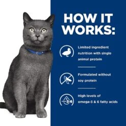 Hill's Prescription Diet D/d Skin/Food Sensitivities Duck & Green Pea Dry Cat Food -Hill's Science Plan Store 69854 PT5. AC SS1800 V1650512784