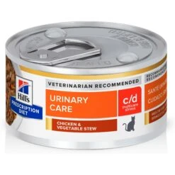 Hill's Prescription Diet C/d Multicare Urinary Care Stress Chicken & Vegetable Stew Wet Cat Food