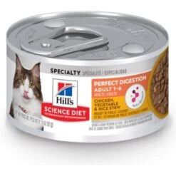Hill's Science Diet Perfect Digestion Chicken, Vegetable & Rice Stew Adult Canned Cat Food, 2.9-oz, Case Of 24