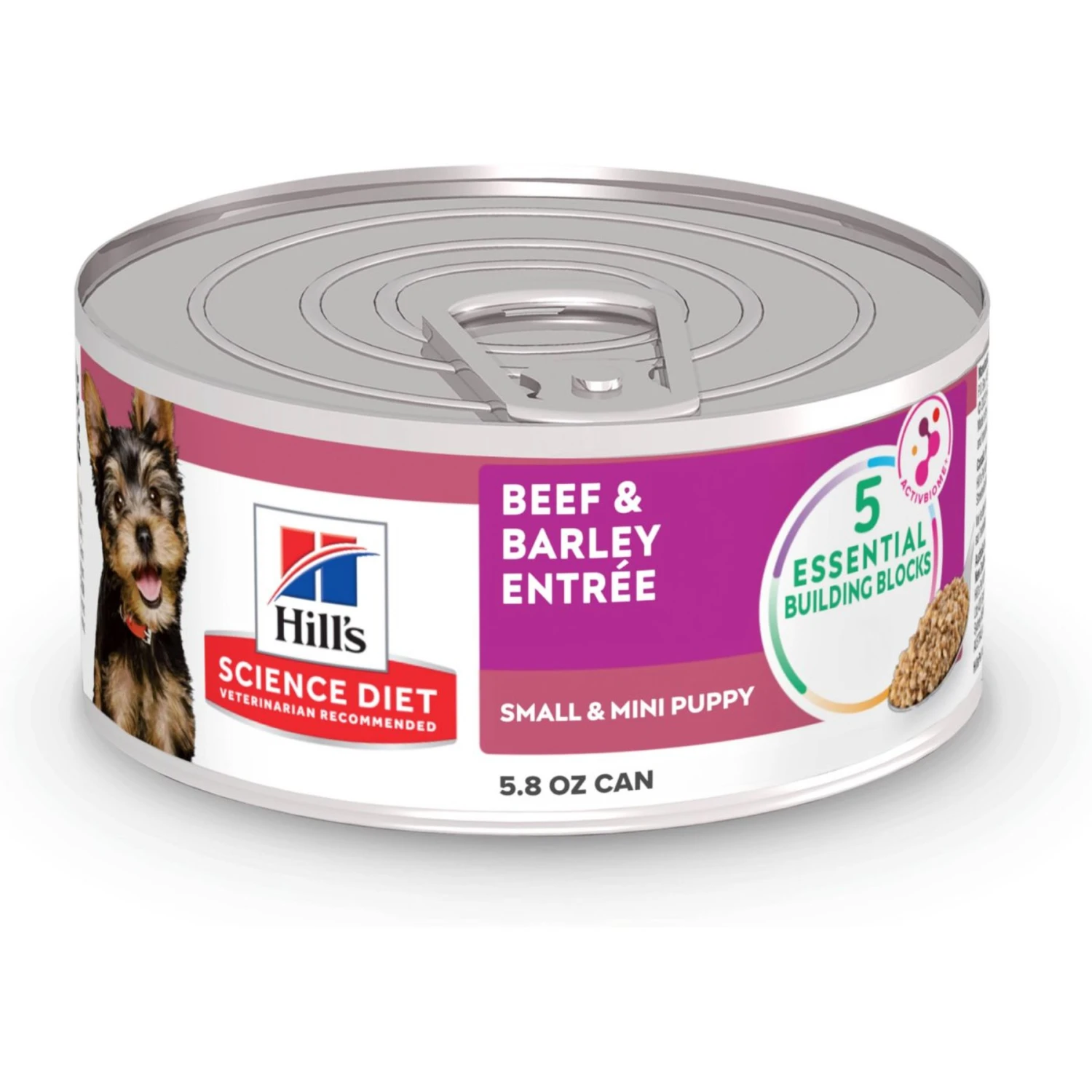 Hill's Science Diet Puppy Small & Mini Beef & Barley Entrée Canned Dog Food, 5.8-oz Can, 24 Count 3 Hill's Science Diet Puppy Small & Mini Beef & Barley Entrée Canned Dog Food, 5.8-oz Can, 24 Count