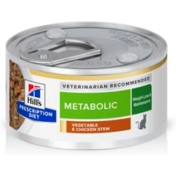 Hill's Prescription Diet Metabolic Weight Management Vegetable & Chicken Stew Canned Cat Food