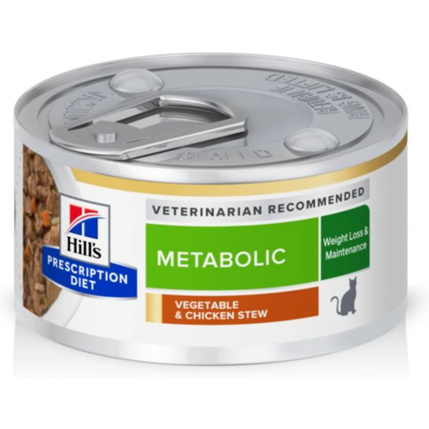 Hill's Prescription Diet Metabolic Weight Management Vegetable & Chicken Stew Canned Cat Food 3 Hill's Prescription Diet Metabolic Weight Management Vegetable & Chicken Stew Canned Cat Food