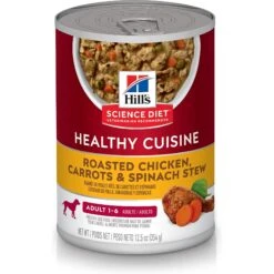 Hill's Science Diet Adult Healthy Cuisine Roasted Chicken, Carrots & Spinach Stew Canned Dog Food