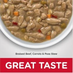 Hill's Science Diet Adult Healthy Cuisine Braised Beef, Carrots & Peas Stew Canned Dog Food -Hill's Science Plan Store 94006 PT5. AC SS1800 V1598148087