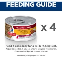 Hill's Science Diet Adult Healthy Cuisine Roasted Chicken & Rice Medley Canned Cat Food -Hill's Science Plan Store 94014 PT6. AC SS1800 V1598143267
