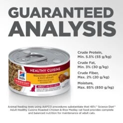 Hill's Science Diet Adult Healthy Cuisine Roasted Chicken & Rice Medley Canned Cat Food -Hill's Science Plan Store 94014 PT8. AC SS1800 V1598147762