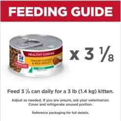 Hill's Science Diet Kitten Healthy Cuisine Tender Chicken & Rice Medley Canned Cat Food -Hill's Science Plan Store 94018 PT6. AC SS1800 V1693497929