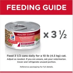 Hill's Science Diet Adult Healthy Cuisine Poached Salmon & Spinach Medley Canned Cat Food -Hill's Science Plan Store 94020 PT7. AC SS1800 V1598152558