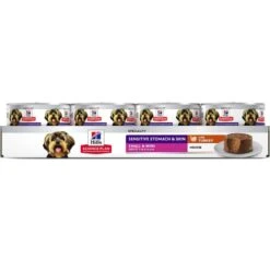 Hill's Science Plan Sensitive Stomach & Skin Small & Mini Mousse Saver Pack: Turkey (24 X 200g) -Hill's Science Plan Store atf 608362 planorama front 1 8 1