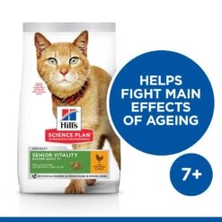 Hill's Science Plan Hill’s Science Plan Mature Adult Senior Vitality With Chicken & Rice 7kg -Hill's Science Plan Store cat senior vitality chicken front of pack min 7
