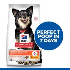Hill's Science Plan Adult 1+ Perfect Digestion Small & Mini With Chicken Economy Pack: 2 X 6kg -Hill's Science Plan Store h195917 p359073 hills sp perfect digestion ecom thumbnails dog en gb bag front v1 min 1 9 3