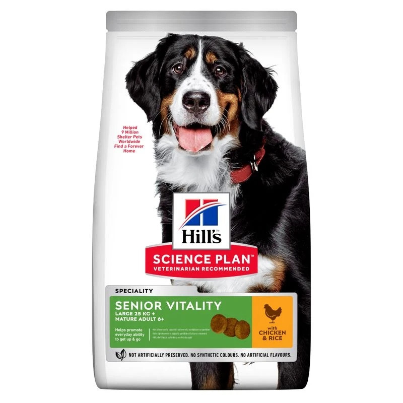 Hill's Science Plan Hill’s Science Plan Adult 6+ Senior Vitality Large Breed With Chicken Economy Pack: 2 X 14kg